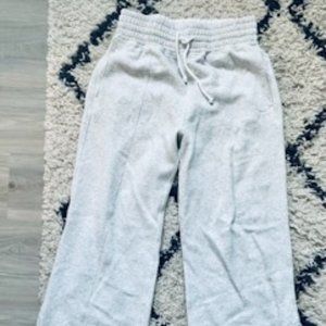 Split-Hem Wide Leg Sweatpants